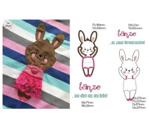 Stickdatei - zARTbesaitet - Hasi Ballerina